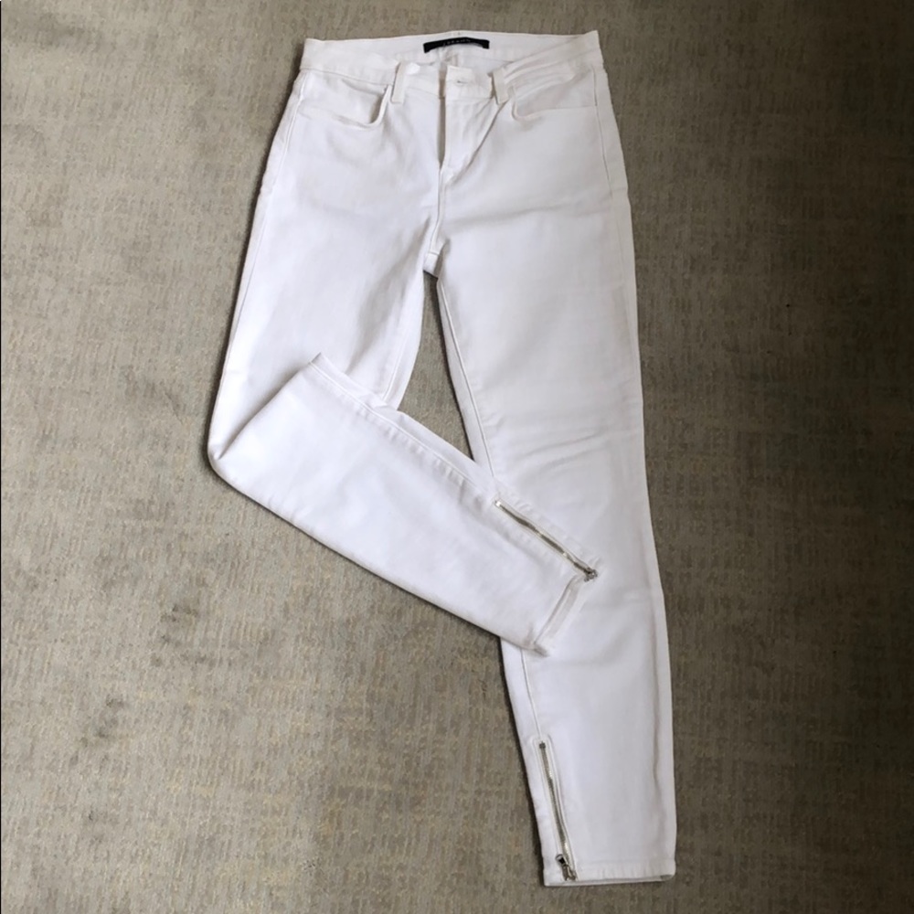 J Brand White Skinny Jeans